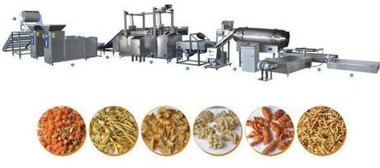 咪咪蝦條與大蟹酥的生產(chǎn)工藝與油炸食品機(jī)械的應(yīng)用